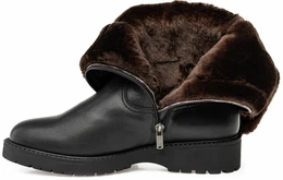 Женские черные сапоги Janita (Натуральный мех)