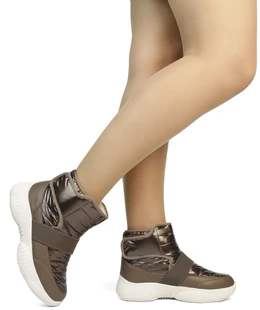 Женские бронзовые дутики Berkonty (Искусственный мех)