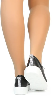 Женские черные кеды Tofa