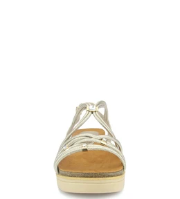 Женские золотистые босоножки Marco Tozzi