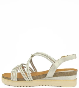 Женские золотистые босоножки Marco Tozzi