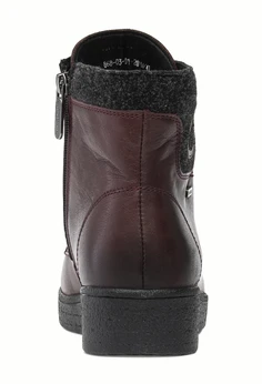 Женские бордовые ботинки Shoiberg (Натуральная шерсть)
