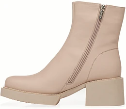 Женские бежевые ботинки Baden (Натуральная шерсть)