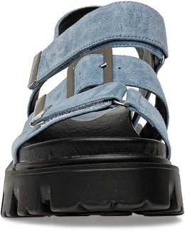 Женские голубые босоножки Lavida