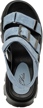 Женские голубые босоножки Lavida