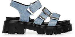 Женские голубые босоножки Lavida