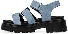 Женские голубые босоножки Lavida