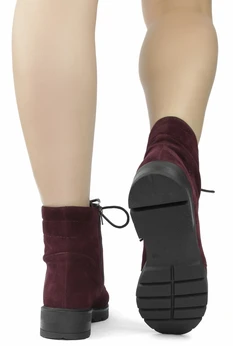 Женские бордовые ботинки Tofa (Натуральная шерсть)