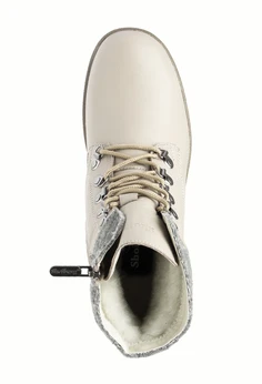 Женские бежевые ботинки Shoiberg (Натуральная шерсть)