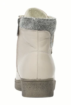 Женские бежевые ботинки Shoiberg (Натуральная шерсть)