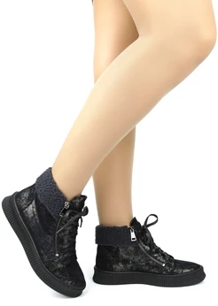 Женские синие ботинки Balex (Натуральная шерсть)