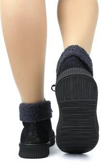 Женские синие ботинки Balex (Натуральная шерсть)