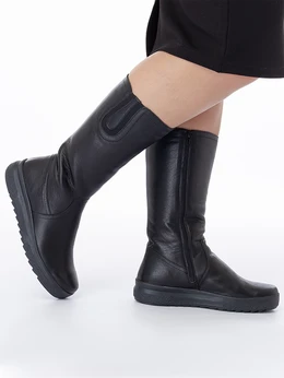 Женские черные сапоги Romer (Натуральный мех)