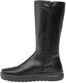 Женские черные сапоги Romer (Натуральный мех)