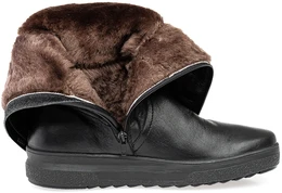 Женские черные сапоги Romer (Натуральный мех)