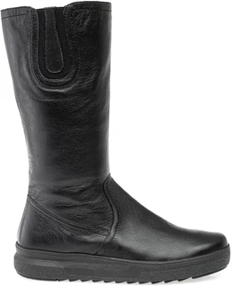 Женские черные сапоги Romer (Натуральный мех)