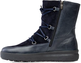 Женские синие полусапоги Romer (Натуральный мех)