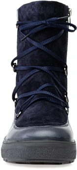 Женские синие полусапоги Romer (Натуральный мех)