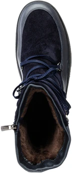 Женские синие полусапоги Romer (Натуральный мех)