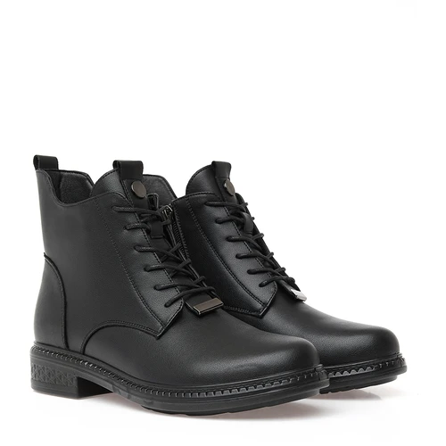 Женские черные ботинки ALEXIA LEVINI (Байка)