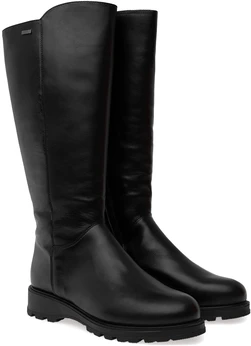 Женские черные сапоги ALEXIA LEVINI (Натуральный мех)