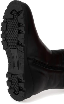 Женские черные сапоги ALEXIA LEVINI (Натуральный мех)