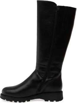 Женские черные сапоги ALEXIA LEVINI (Натуральный мех)