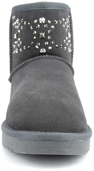 Женские серо-коричневые угги Baden (Натуральная шерсть)