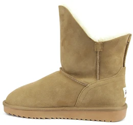 Женские рыжие угги Baden (Натуральная шерсть)