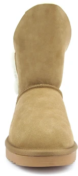 Женские рыжие угги Baden (Натуральная шерсть)