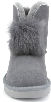 Женские серо-коричневые угги Baden (Натуральная шерсть)