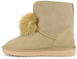 Женские рыжие угги Baden (Натуральная шерсть)