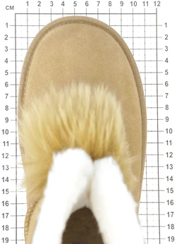 Женские рыжие угги Baden (Натуральная шерсть)