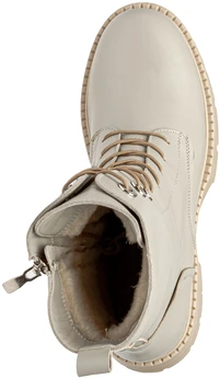 Женские бежевые ботинки Francesco Donni (Натуральная шерсть)