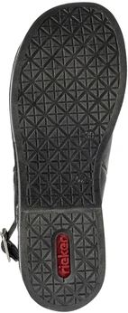 Женские черные босоножки Rieker