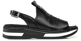 Женские черные босоножки Rieker