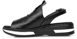 Женские черные босоножки Rieker