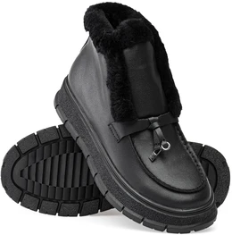 Женские черные ботинки Baden (Натуральная шерсть)