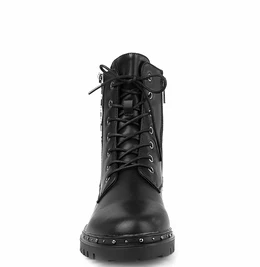 Женские черные ботинки Rieker (Искусственная шерсть)