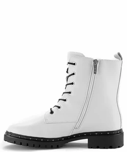 Женские белые ботинки Rieker (Искусственная шерсть)