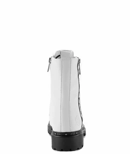 Женские белые ботинки Rieker (Искусственная шерсть)