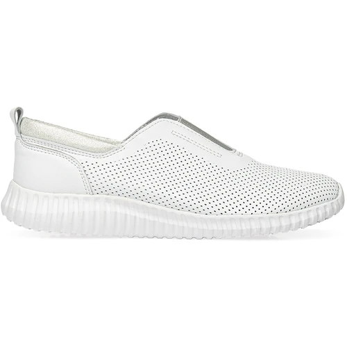 Женские белые слипоны Baden