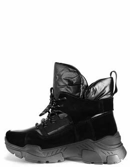 Женские черные дутики Baden (Натуральная шерсть)