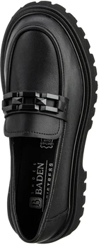 Женские черные лоферы Baden