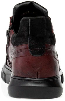 Мужские бордовые ботинки Baden (Натуральная шерсть)