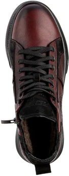 Мужские бордовые ботинки Baden (Натуральная шерсть)