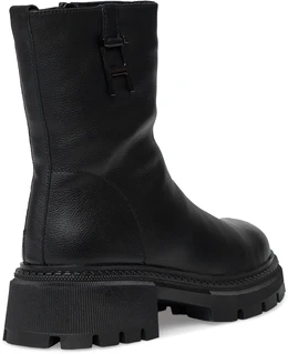 Женские черные полусапоги Baden (Натуральная шерсть)