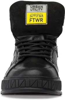 Мужские черные ботинки Baden (Натуральная шерсть)