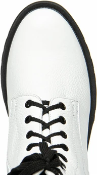 Женские белые ботинки Francesco Donni (Натуральная овечья шерсть)