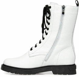 Женские белые ботинки Francesco Donni (Натуральная овечья шерсть)